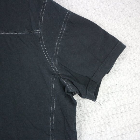 Kuhl Contrast Stitch Detail Tee Black / White Mens Large Cotton - Picture 4 of 8